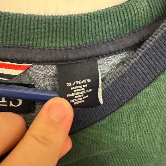 Chaps Green, Red, and Black Crewneck Sweater - Picture 6 of 6